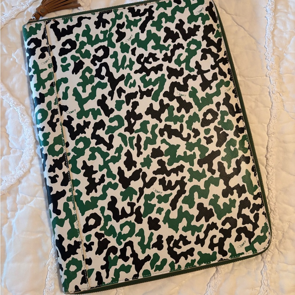 Diane Von Furstenberg Green Laptop Case